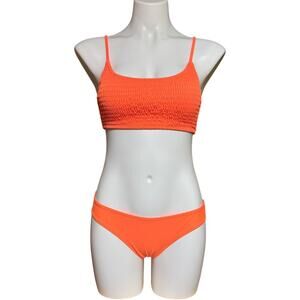 Cabana del Sol Bikini Bright Neon Orange Small